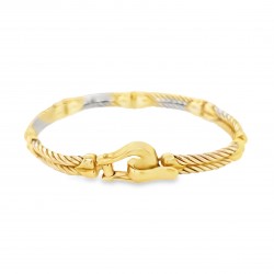 Pre Owned 9ct Two Tone Bracelet ZA789